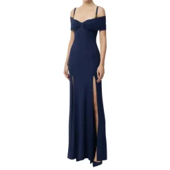 Robe de Soirée Bleue Style Corset