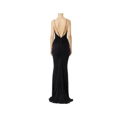 Robe de soirée en jersey cupro drapé