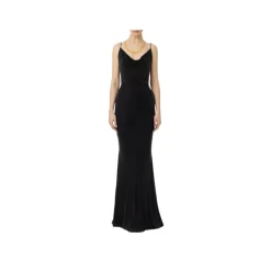 Robe de soirée en jersey cupro drapé
