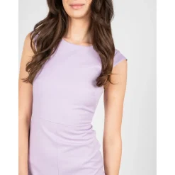 Robe Élégante avec Col Rond
