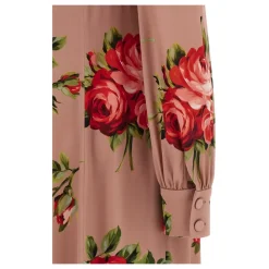 Robe Longue Bouquet Rose