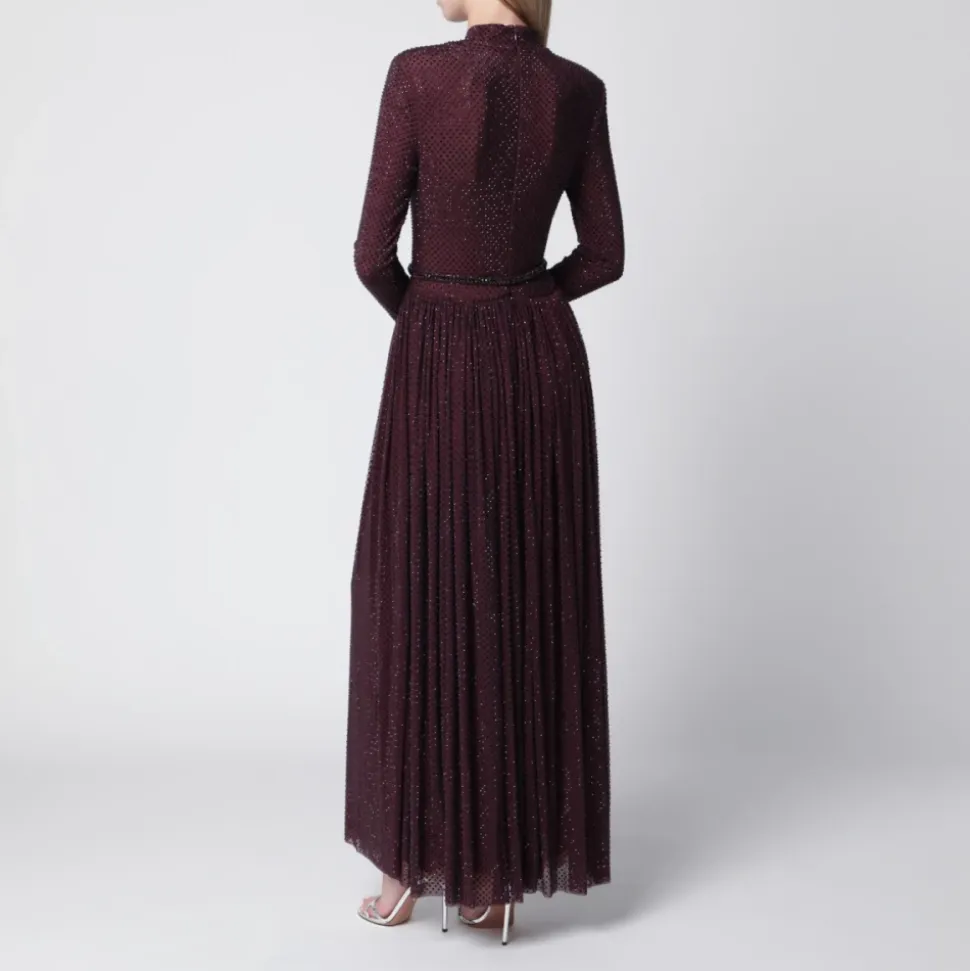 Robe Longue Manches Longues Strass