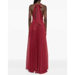 Robe Longue Maxi à Volants et Ornée de Fleurs