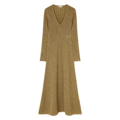 Robe Longue Tricotée Lurex