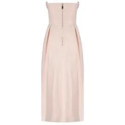 Robe Midi Rose Brodée de Roses