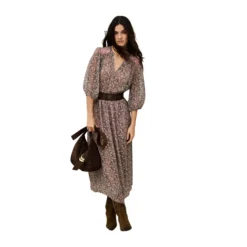Robe Midi Tunisienne à Col en V