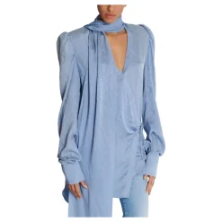 Robe à nouer en jacquard de soie motif peau de serpent