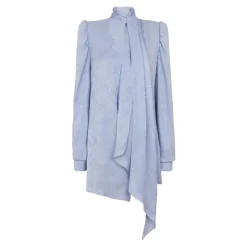 Robe à nouer en jacquard de soie motif peau de serpent