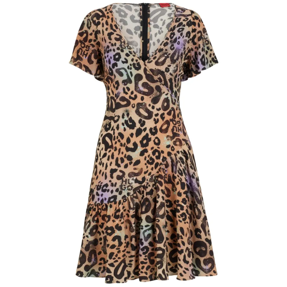 Robe Portefeuille Léo avec Détails Volants