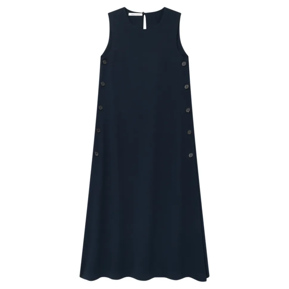 Robe sans manches Danna en crêpe georgette