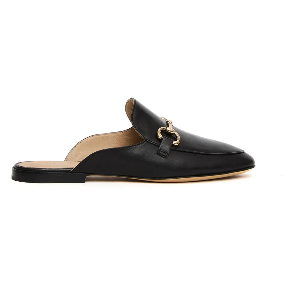 Sabot en Cuir Noir