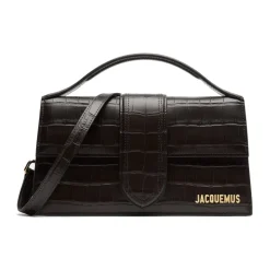 Sac à bandoulière en cuir effet crocodile