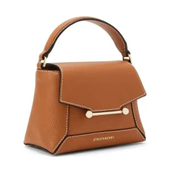 Sac bandoulière en cuir marron chameau