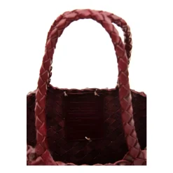 Sac à bandoulière en cuir rouge