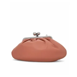 Sac à bandoulière en cuir souple avec chaîne