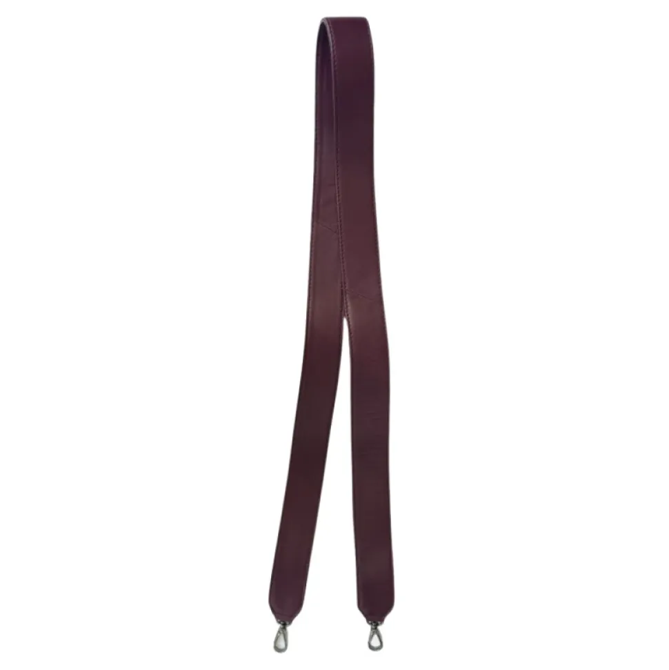 Sac à bandoulière en cuir tressé Bordeaux
