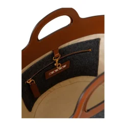 Sac à bandoulière gris-marron