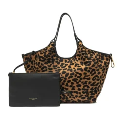 Sac bandoulière imprimé léopard