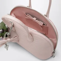 Sac bandoulière mini en cuir gaufré