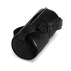 Sac Bandoulière Noir avec Logo Plaque