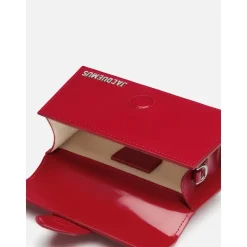 Sac Bébé en Cuir Rouge
