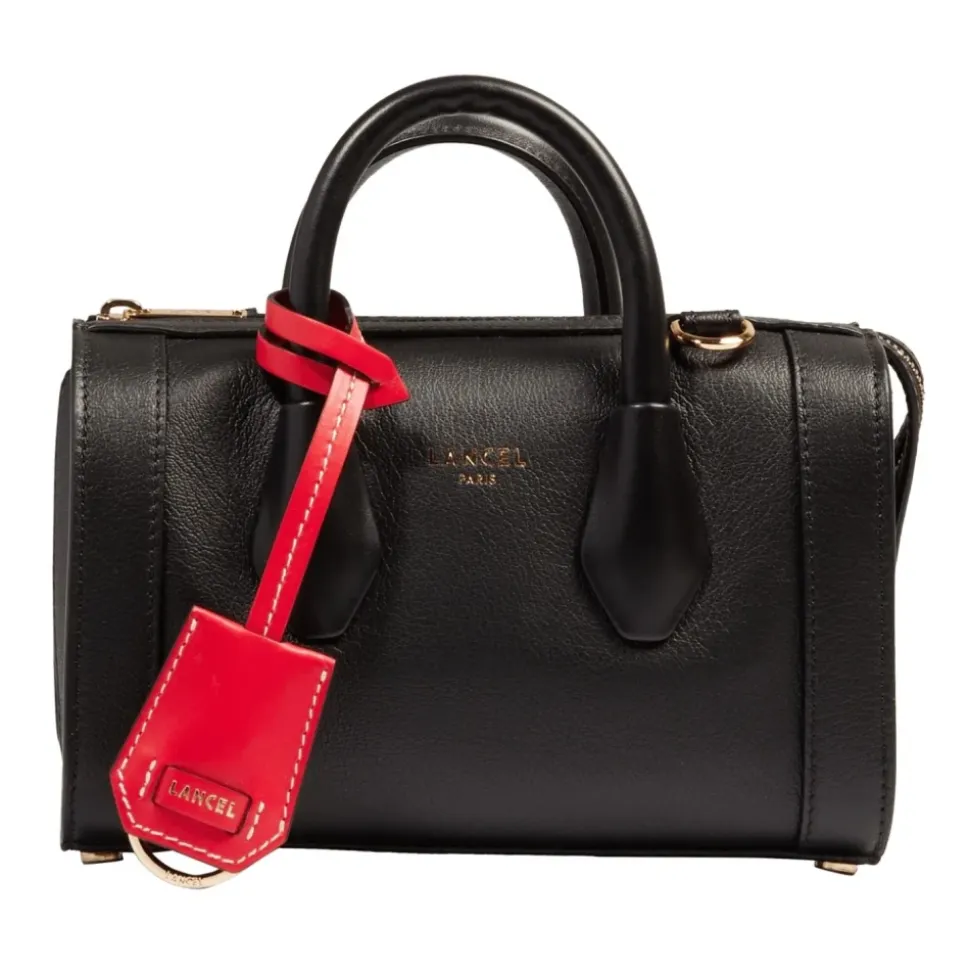 Sac Bowling Noir en Cuir BCBG