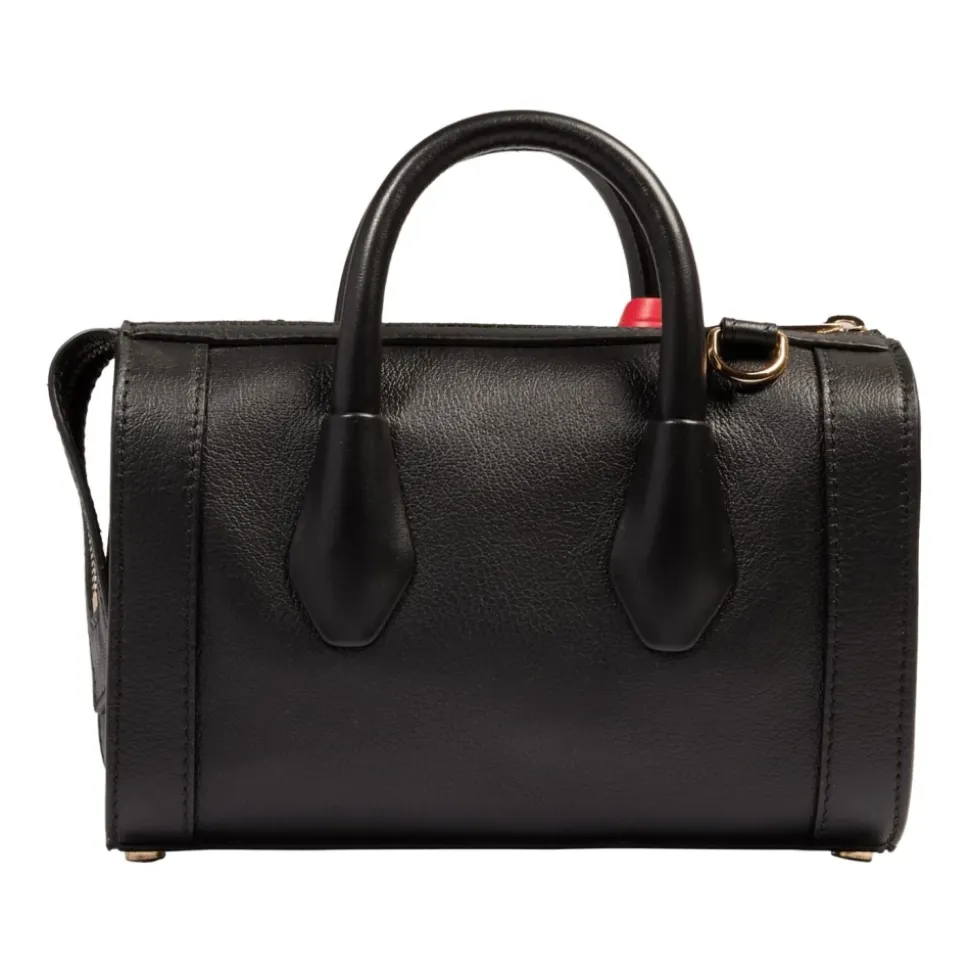 Sac Bowling Noir en Cuir BCBG
