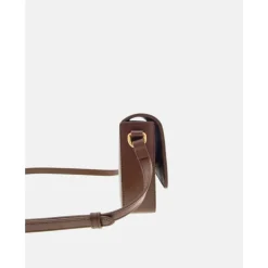 Sac Compact House Check Marron