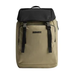 Sac à dos bicolore avec cordon de serrage ajustable et poches zippées