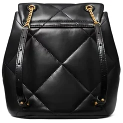 Sac à Dos Seau Élégant Matelassé Noir