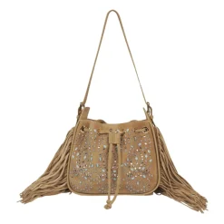 Sac à franges clouté