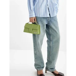 Sac à main structuré en cuir de veau