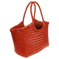 Sac Shopper Bleu avec Design Tissé