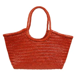 Sac Shopper Bleu avec Design Tissé