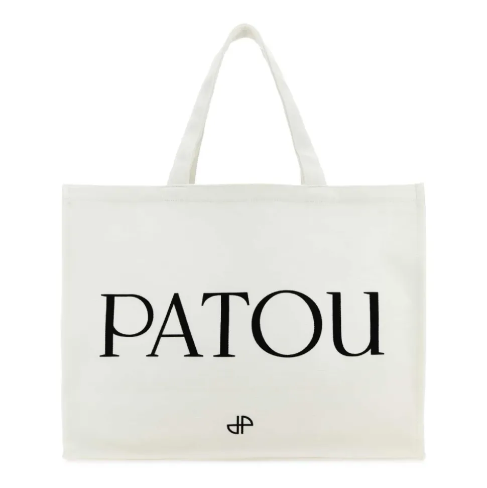 Sac Shopping Blanc en Coton