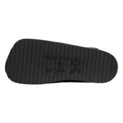 Sandales noires en cuir vegan