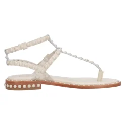 Sandales Plates en Cuir à Bride