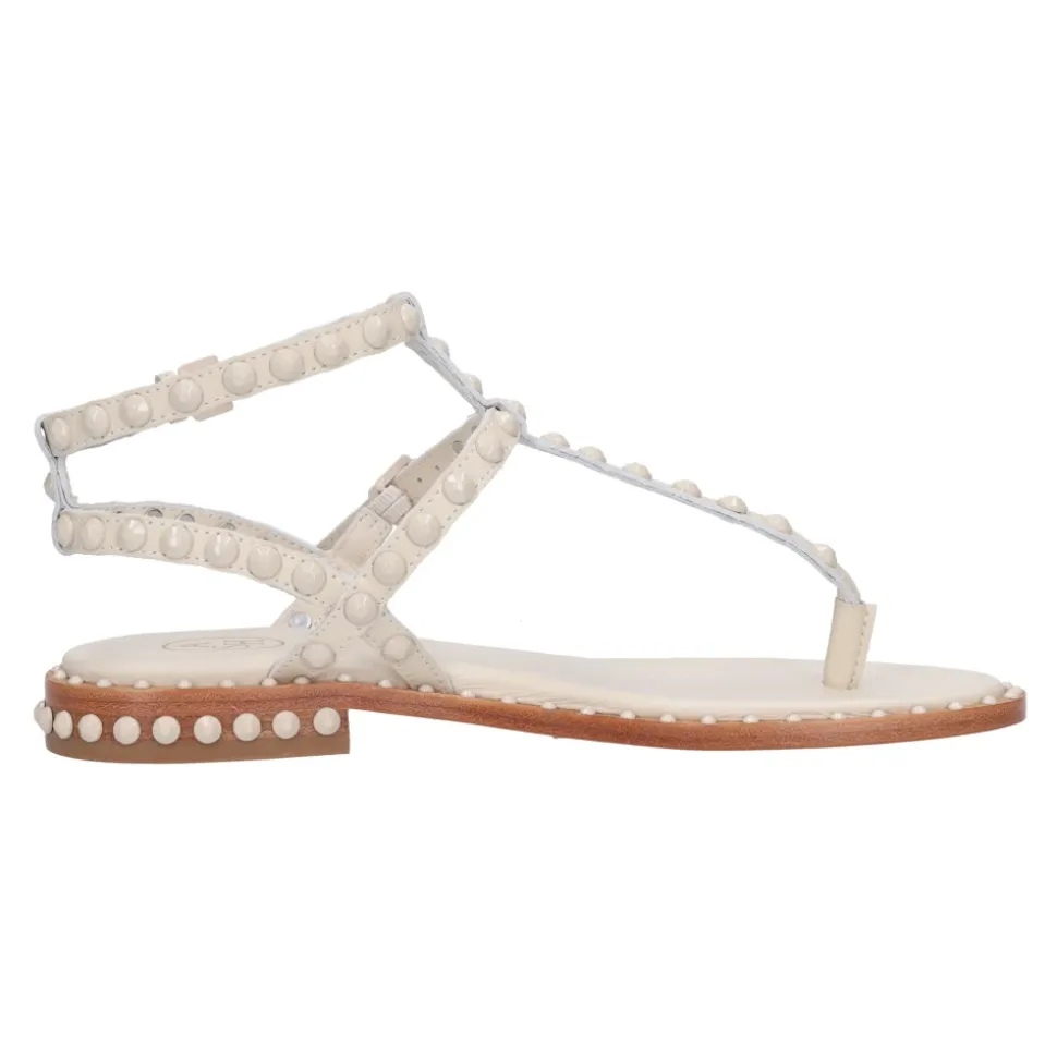 Sandales Plates en Cuir à Bride