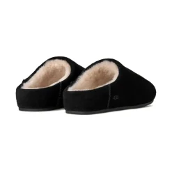 Sandales Slip-On en daim noir imperméables