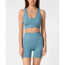 Seamless Wide Straps Sport Bra Logo