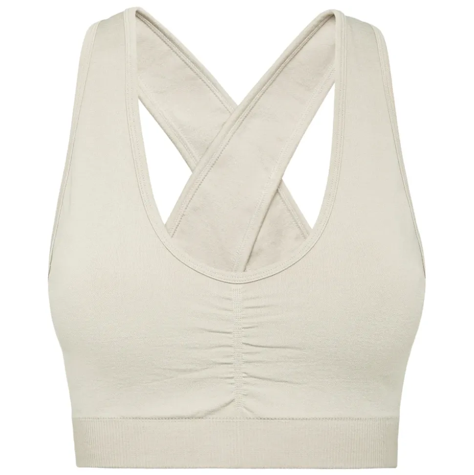 Seamless Wide Straps Sport Bra Logo