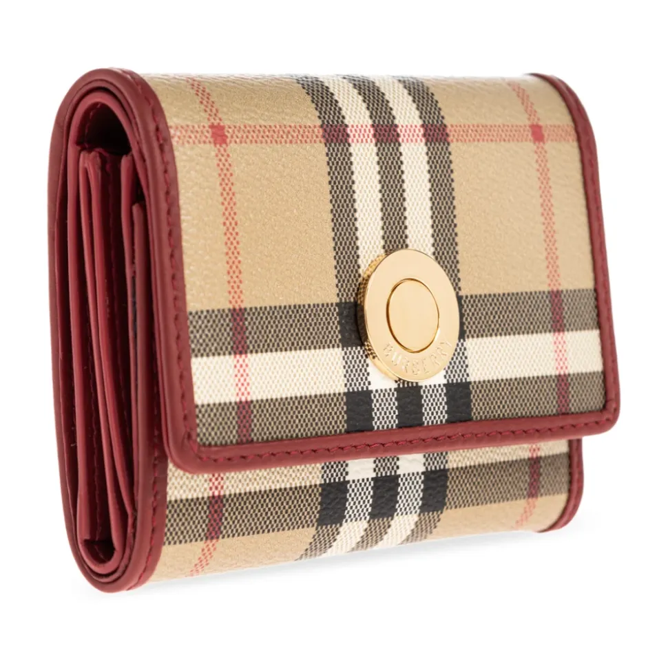 Small Check Folding Wallet