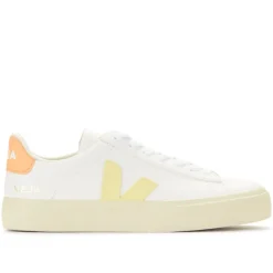 Sneaker Campo Blanc avec Détails Pêche