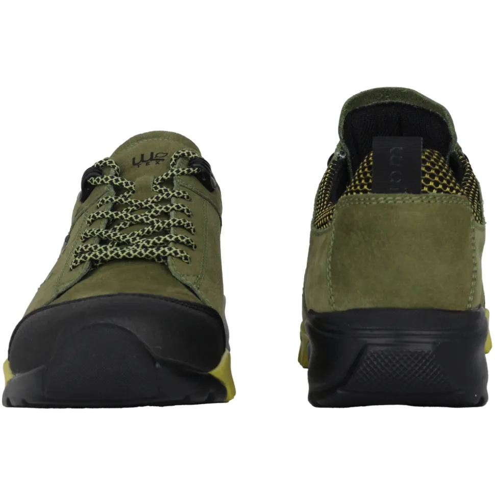 Sneaker de marche imperméable vert pour femmes