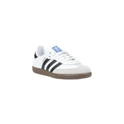 Sneaker En Cuir Noir Et Blanc
