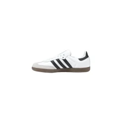 Sneaker En Cuir Noir Et Blanc