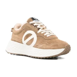 Sneakers beige et blanches pour femmes