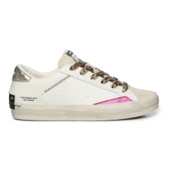 Sneakers en Cuir avec Détails Métalliques