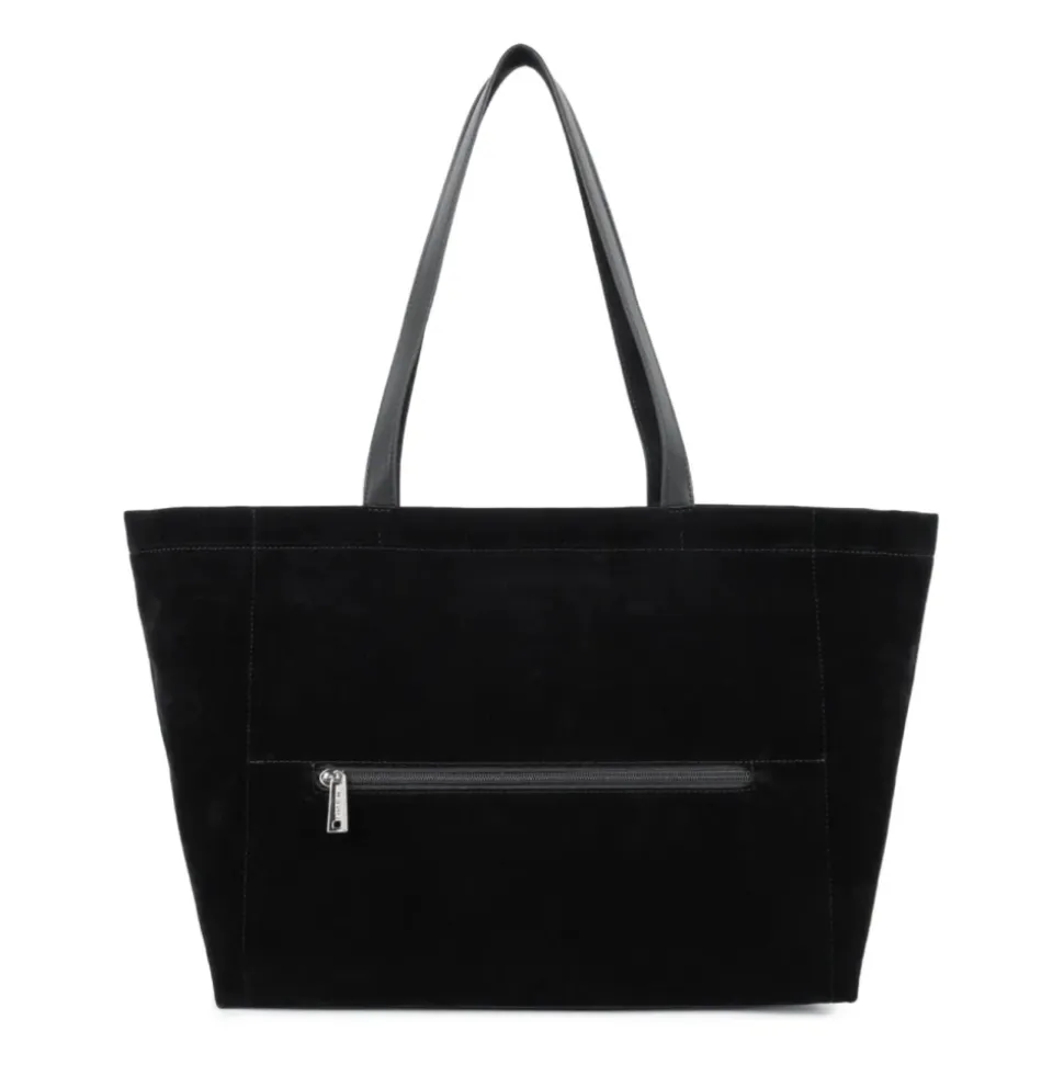 Suédine KBA Grand Sac Cabas Zippé Épaule
