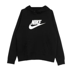 Sweat à capuche noir et blanc avec poche kangourou